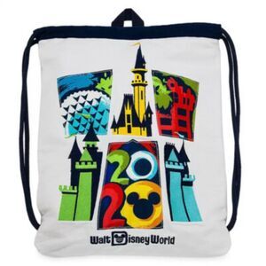 Disney Parks Walt Disney World 2020 Cinch Sack Tote Backpack‎